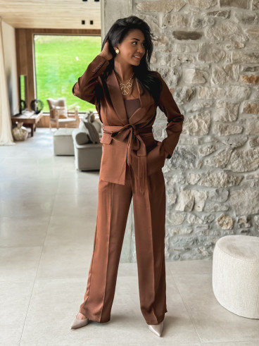 Pantalon mensita - Café