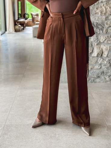 Pantalon mensita - Café