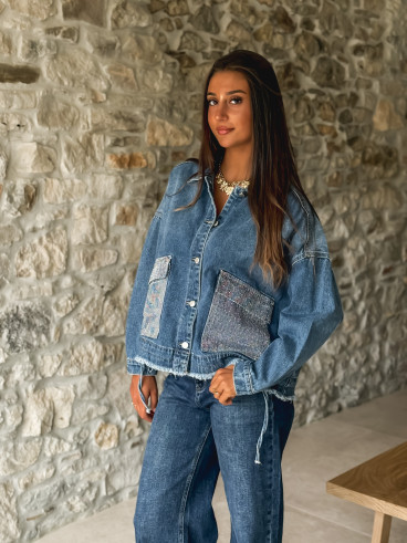 Veste en jeans Genny - Bleu