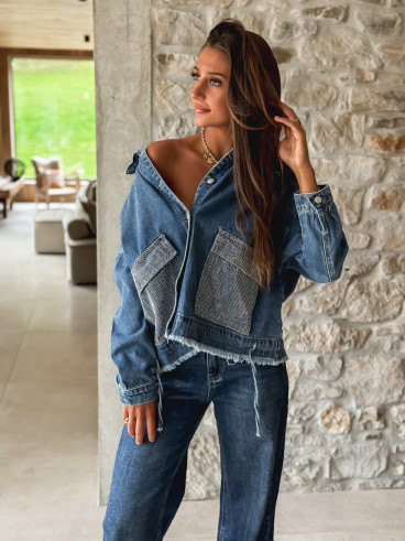 Veste en jeans Genny - Bleu
