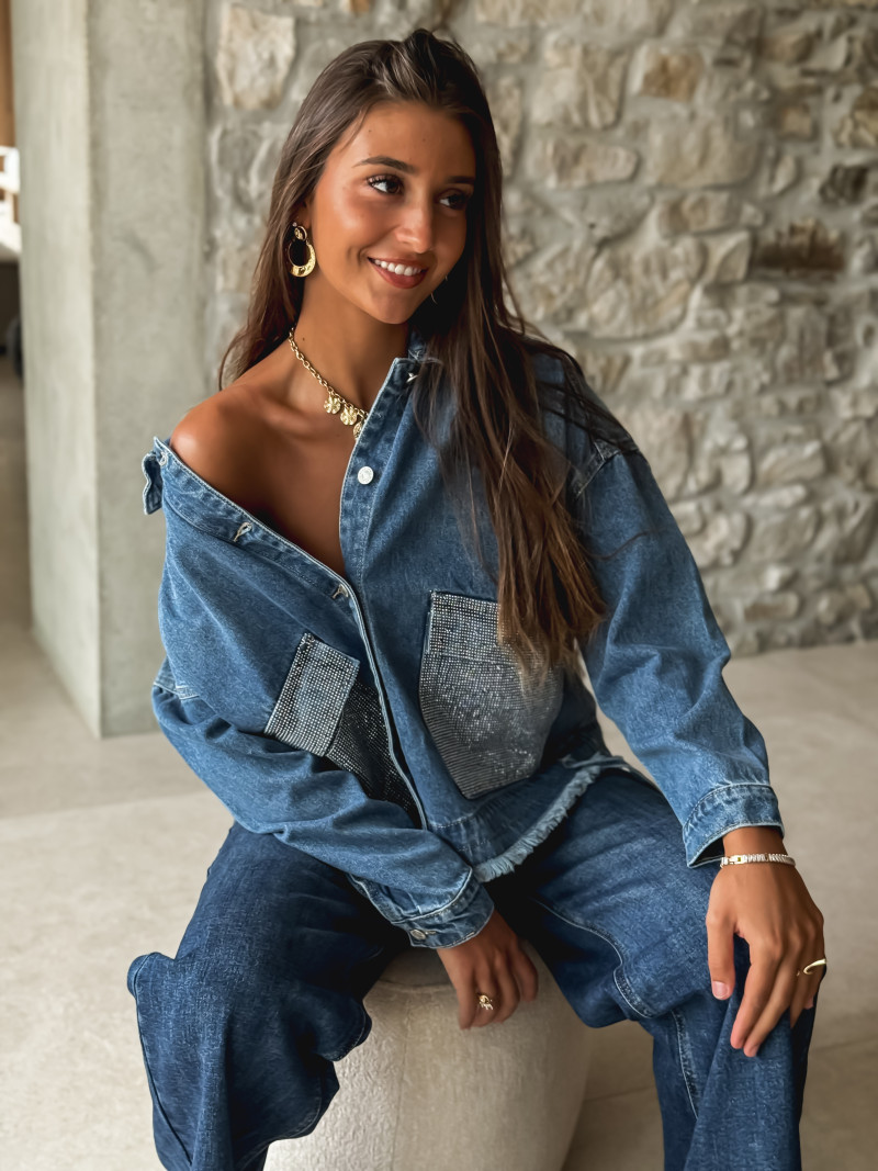 Veste en jeans Genny - Bleu