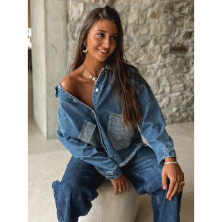 Veste en jeans Genny - Bleu