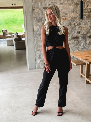 Combinaison pantalon Ludine - Noir