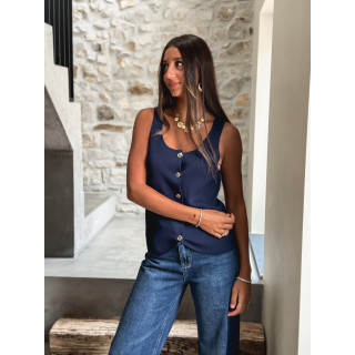 Blouse Azalya - Bleu marine
