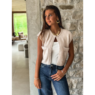 Gilet Chléa - Beige