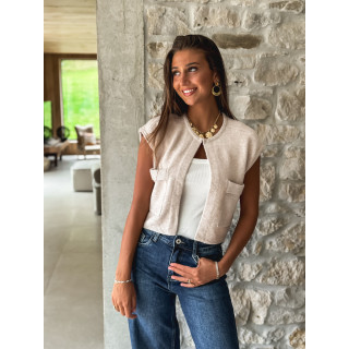 Gilet Chléa - Beige