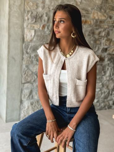 Gilet Chléa - Beige