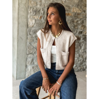 Gilet Chléa - Beige