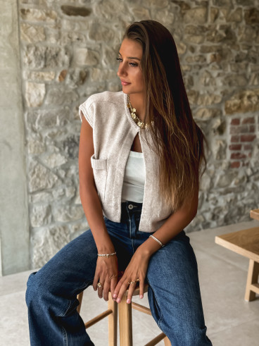 Gilet Chléa - Beige