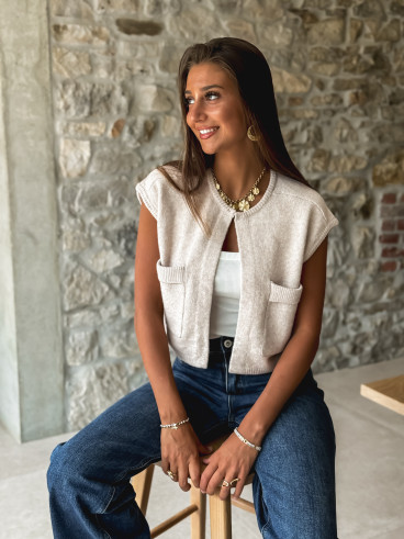 Gilet Chléa - Beige