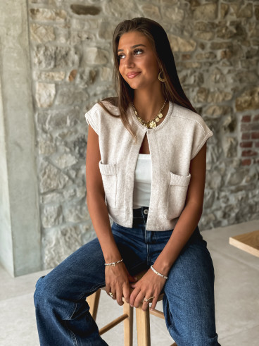 Gilet Chléa - Beige