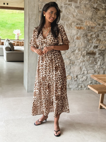 Robe longue Marion - Beige