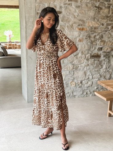 Robe longue Marion - Beige