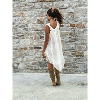 Robe courte Joëlyne - Crème