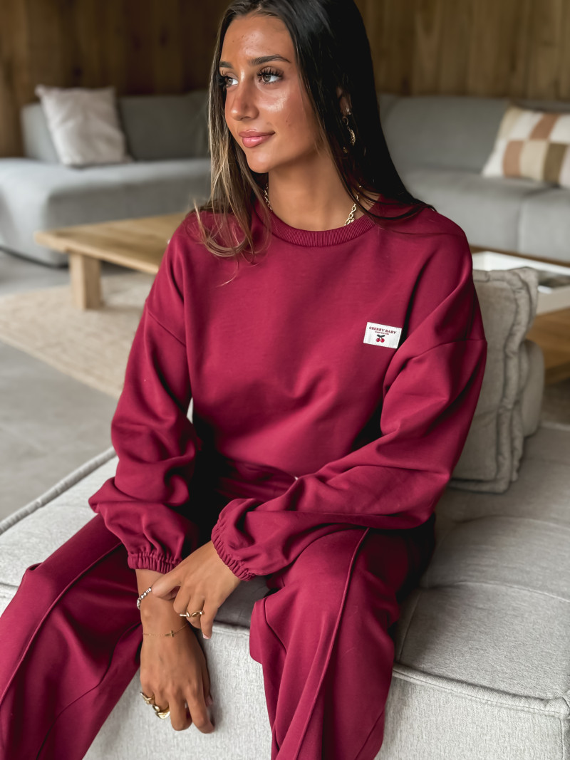 Pull Isalia - Bordeaux