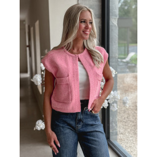 Gilet Chléa - Rose