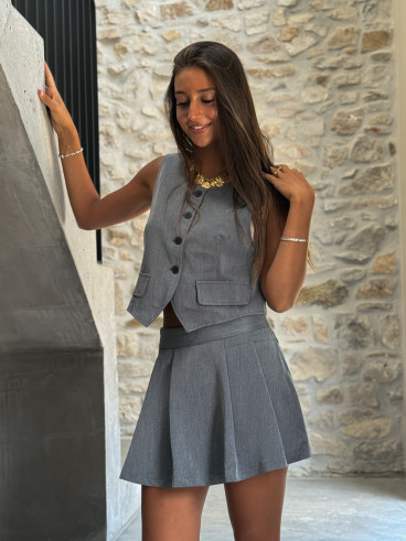 Gilet sans manches Loumia - Gris
