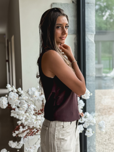Gilet Inacia - Chocolat