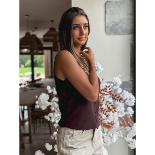 Gilet Inacia - Chocolat