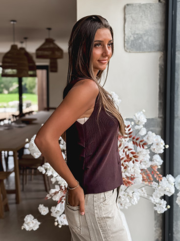 Gilet Inacia - Chocolat