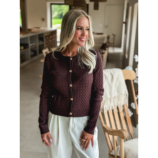 Gilet Floriane - Chocolat
