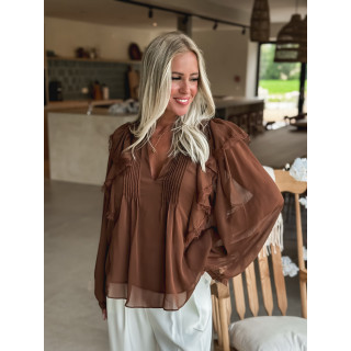 Blouse Laona - Chocolat