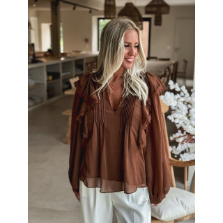 Blouse Laona - Chocolat