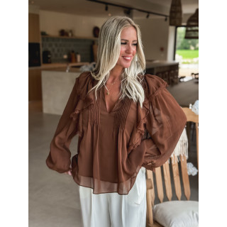 Blouse Laona - Chocolat