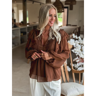 Blouse Laona - Chocolat