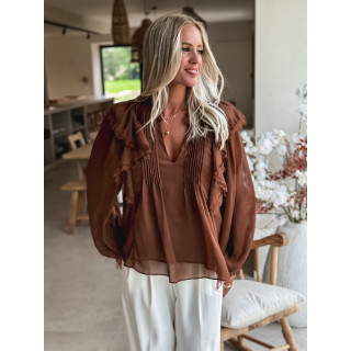 Blouse Laona - Chocolat