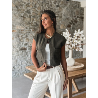 Gilet Chléa - Kaki