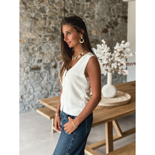 Gilet Inacia - Ecru