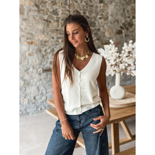 Gilet Inacia - Ecru