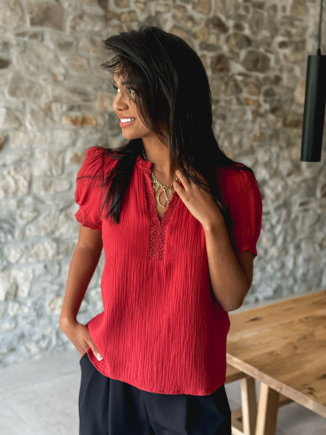 Blouse Farrah - Terracotta