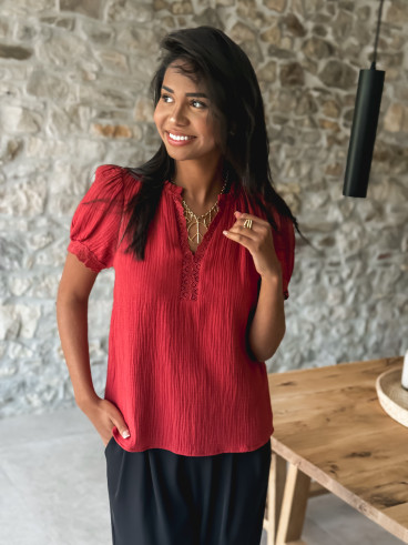 Blouse Farrah - Terracotta