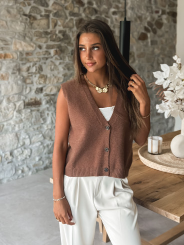 Gilet Lucila - Marron