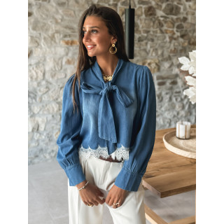 Chemisier Belynda - Bleu jeans