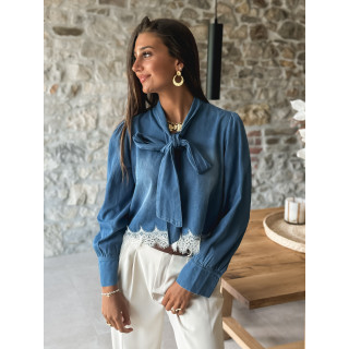 Chemisier Belynda - Bleu jeans
