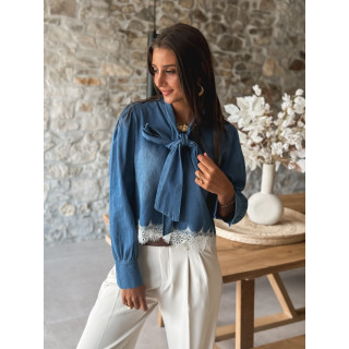 Chemisier Belynda - Bleu jeans