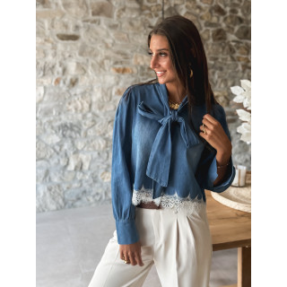 Chemisier Belynda - Bleu jeans