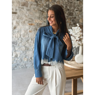 Chemisier Belynda - Bleu jeans