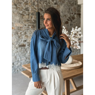 Chemisier Belynda - Bleu jeans