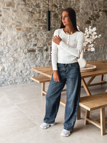Pull Lisie - Blanc