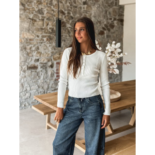 Pull Lisie - Blanc