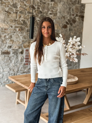 Pull Lisie - Blanc