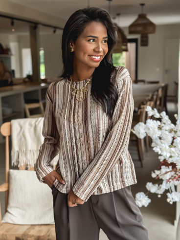 Blouse Manella - Chocolat
