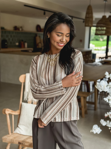 Blouse Manella - Chocolat