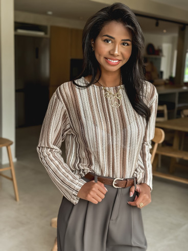 Blouse Manella - Chocolat