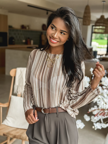 Blouse Manella - Chocolat