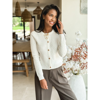 Gilet Floriane - Blanc